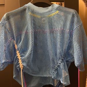 Nike Sportswear Mesh Top in Blue NWOT NEVER WORN SIZE S